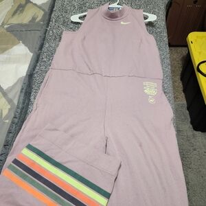 L Nike Lavender N7 Jumpsuit with Lime Text
